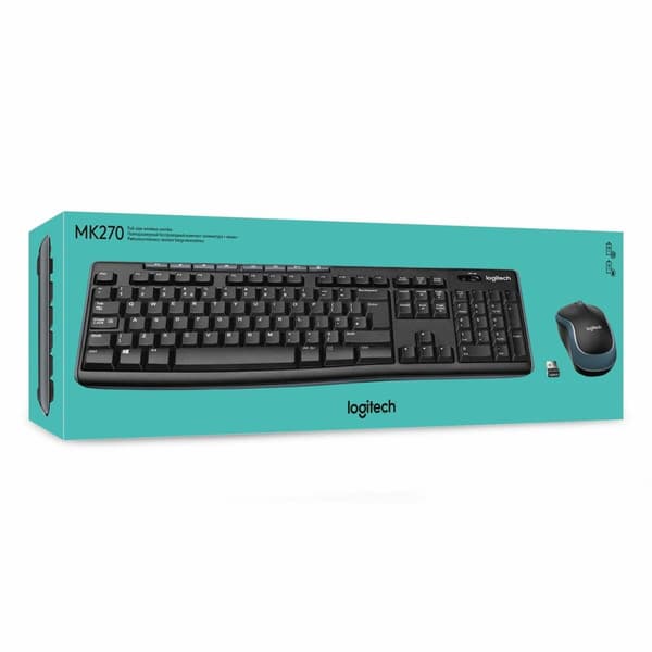 Trådløst tastatur Logitech K270 Sort Spansk qwerty 2.4 GHz