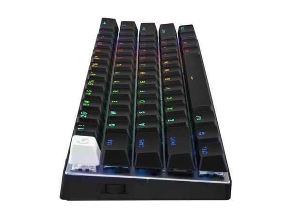 Logitech G PRO X 60 - Tastatur - gaming - 60% - TKL - bakgrunnsbelyst - trådløs - 2.4 GHz, Bluetooth - QWERTY - US International - tastsvitsj: Tactil