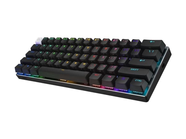 Logitech G PRO X 60 - Tastatur - gaming - 60% - TKL - bakgrunnsbelyst - trådløs - 2.4 GHz, Bluetooth - QWERTY - US International - tastsvitsj: Tactil Vit