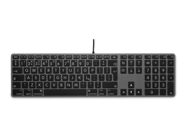 LMP 24266, Full størrelse (100 og), USB, QWERTY, Grå