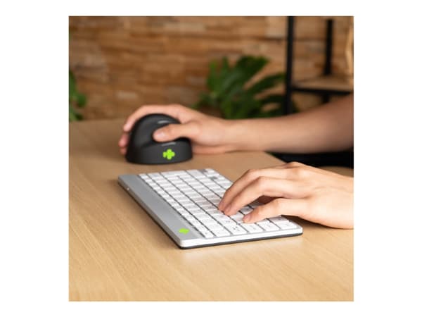 R-Go Tools Compact Break RGOCOUSWLWH, Mini, Bluetooth, Scissor key switch, QWERTY, White