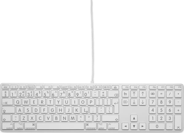 LMP 24209, Full størrelse (100 og), Koblet med ledninger (ikke trådløs), USB, QWERTY, Sølv