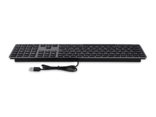 LMP 24272, Fullstor (100 %), Kabel, USB, AZERTY, Grå