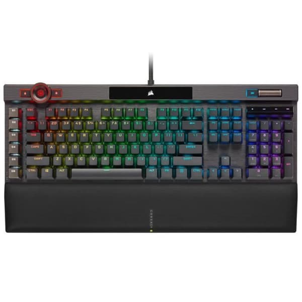 Speltangentbord - Corsair - K100 RGB - OPX-teknik - Bakgrundsbelyst - Trådbunden