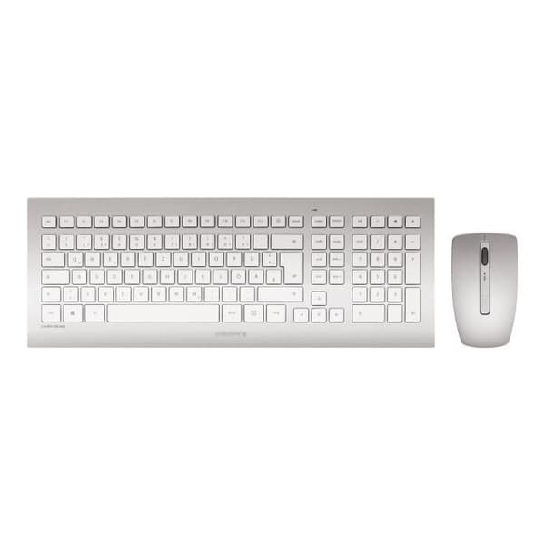 CHERRY DW 8000 trådlöst tangentbord och mus set - Grå - 2,4 GHz - QWERTZ tyska