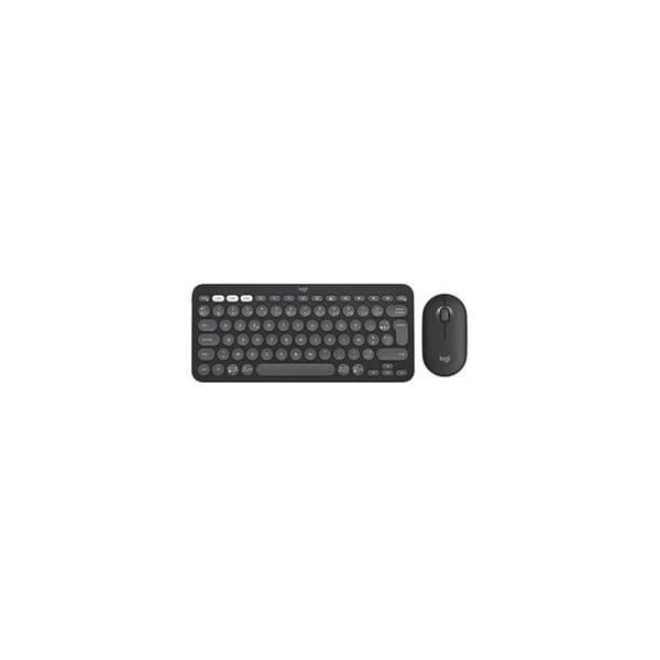 Tangentbord och mus - Logitech - Pebble 2 Combo - Trådlös - Bluetooth - Azerty