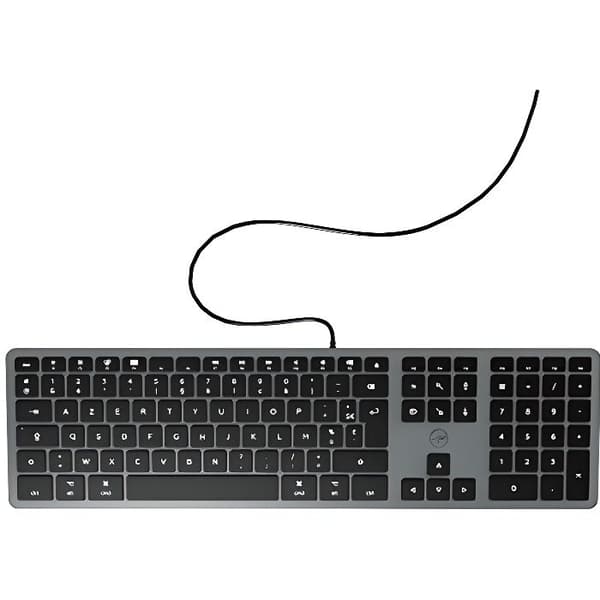 MOBILITY LAB Kabelanslutet DesignTouch-tangentbord för MAC Space Grey - AZERTY