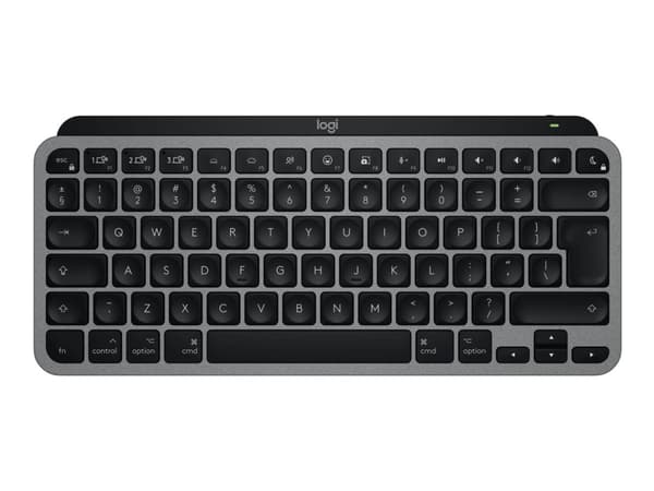 Logitech Master Series MX Keys Mini for Mac - Tastatur - compact - bakbelysning - trådløs - Bluetooth LE - QWERTY - US International - romgrå