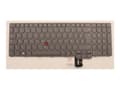 Miniatyrbild 2 av 5: Chicony - Ersättningstangentbord för bärbar dator - med Trackpoint - bakgrundsbelyst - AZERTY - belgisk - för ThinkPad P16 Gen 1 21D6, 21D7