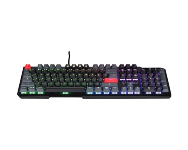 MSI Vigor GK41 DUSK - Tangentbord - backlit - USB - QWERTY - amerikansk - tangentbrytare: Kailh Red