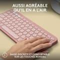 Pikkukuva 5 / 6: Bluetooth-näppäimistö ja tabletin tuki Logitech K380 Ranska Pinkki AZERTY