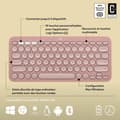 Pikkukuva 6 / 6: Bluetooth-näppäimistö ja tabletin tuki Logitech K380 Ranska Pinkki AZERTY