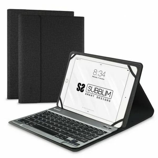 Tabletin ja näppäimistön kuori Subblim SUB-KT2-BT0001 10.1" Musta Espanjalainen Qwerty QWERTY Bluetooth