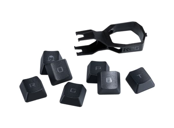 ASUS AC04 ROG RX PBT KEYCAP SET, Näppäimen hattu, 155 mm, 76 mm, 140 mm, Musta