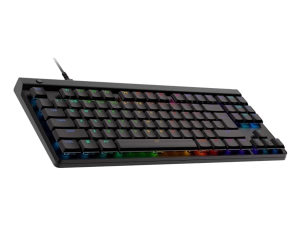 Logitech G G515 - Tastatur - TKL - bakgrunnsbelyst - USB - QWERTY - US International - tastsvitsj: GL Tactile - svart