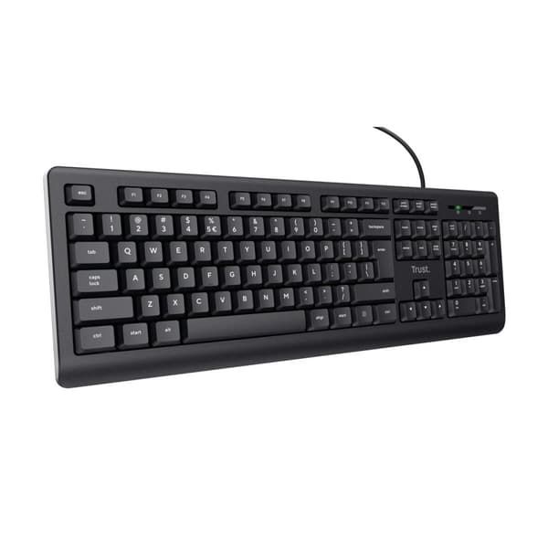 Tangentbord Trust TK-150 Svart QWERTY
