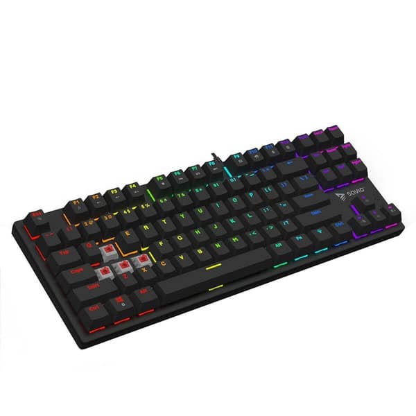 Tastatur Savio TEMPEST X2 RED Sort QWERTY Sort