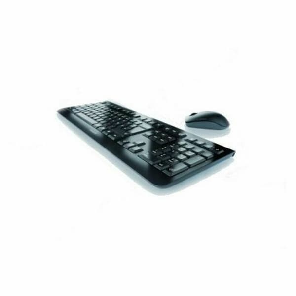Tastatur med Trådløs Mus Cherry JD-0710ES-2 Svart Spansk Qwerty