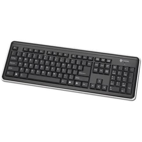 I-Rocks - 104-Key 2,4Ghz trådlöst tangentbord Svart