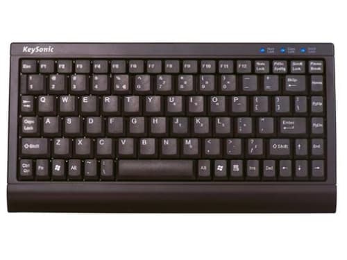 KeySonic ACK-595 C+, Kabel, USB + PS/2, QWERTY, Svart