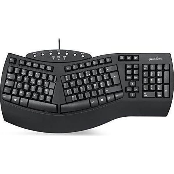 Ergonomiskt tangentbord - Perixx - PERIBOARD-512 - Kabelanslutet - AZERTY - Integrerat handledsstöd