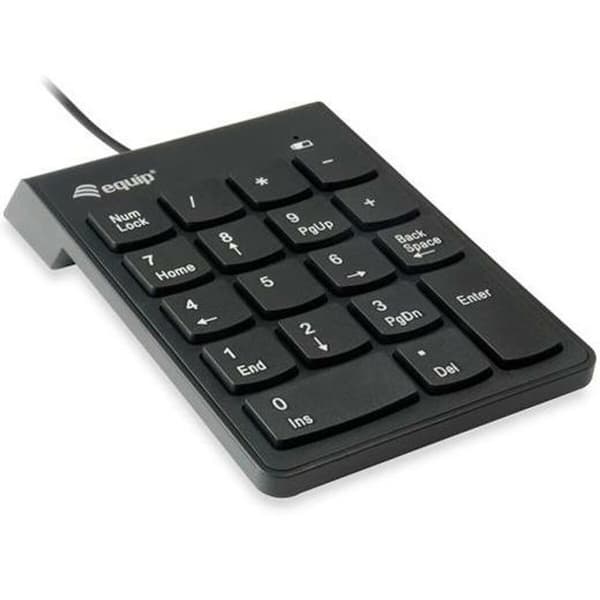 Numerisk tastatur Equip 245205 Sort Sort