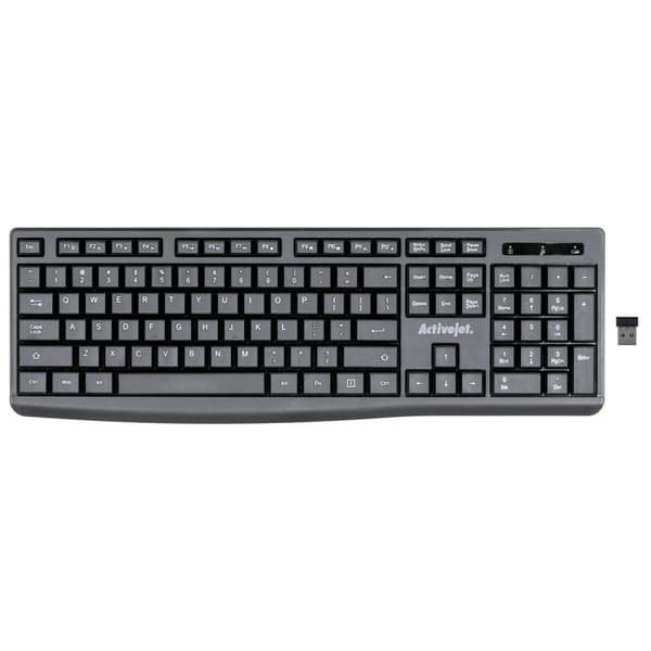 Näppäimistö Activejet K-3803SW Musta QWERTY