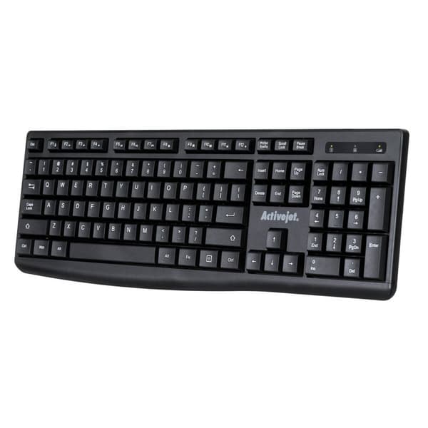 Tastatur Activejet K-3803SW Sort QWERTY