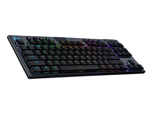 Logitech G G915 X - Näppäimistö - LIGHTSPEED - TKL - taustavalaistu - langaton - Bluetooth 5.0, 2,4 GHz, USB - QWERTY - Pohjoismainen (tanska/suomi/n