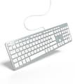 Miniatyrbild 3 av 4: Tangentbord - MOBILITY LAB - ML311142 - QWERTZ - Trådbunden - Vit och silver