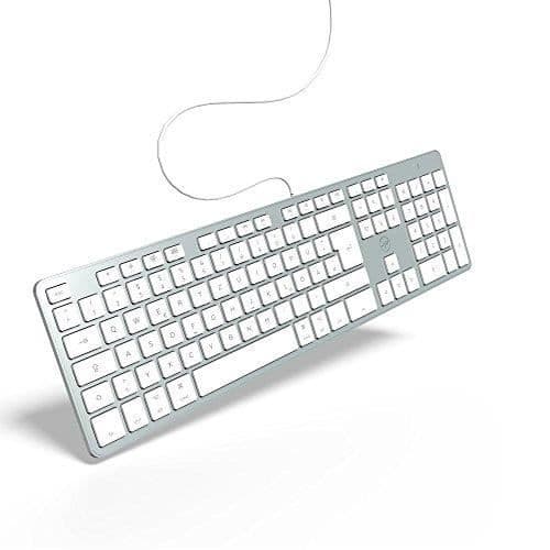 Tangentbord - MOBILITY LAB - ML311142 - QWERTZ - Trådbunden - Vit och silver