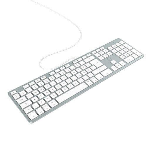 Tangentbord - MOBILITY LAB - ML311142 - QWERTZ - Trådbunden - Vit och silver