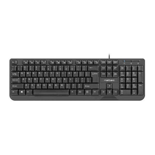 Tastatur Natec NKL-1720 Sort Spansk Sort