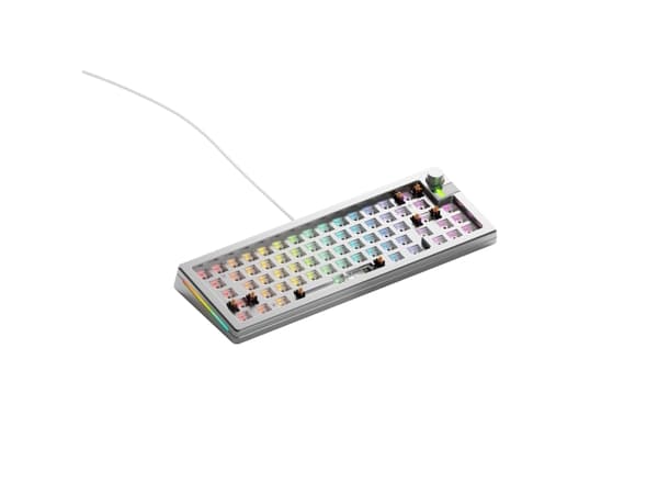 Klawiatura Glorious Glorious GMMK 3 Pro 65 % Custom Gaming Keyboard - Barebone, ANSI-asettelu, hopea Hopea