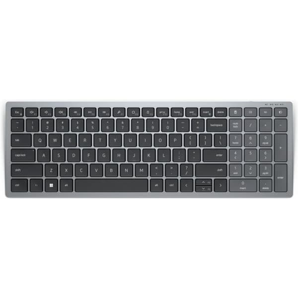Dell Compact Multi-Device Wireless Keyboard KB740 - trådløst tastatur, grå Grå, Sort