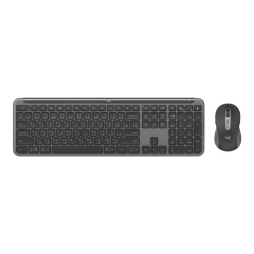 Logitech Signature Slim Combo MK950 for Business - sats med tangentbord och mus - QWERTY - Nordisk - grafit Inmatningsenhet