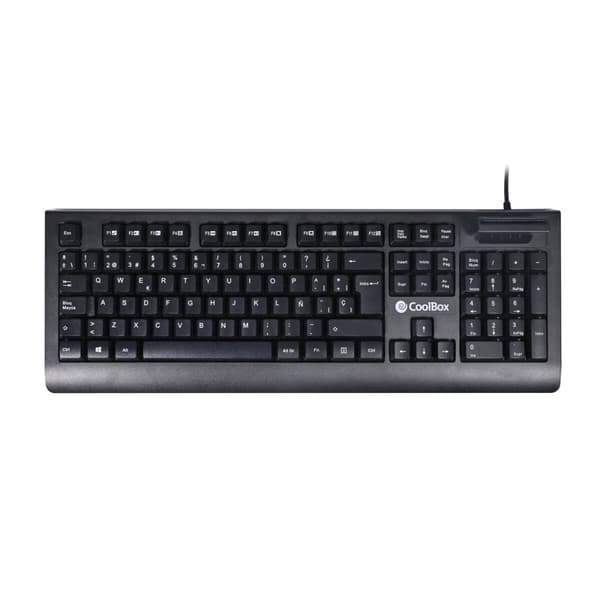 Tastatur CoolBox COO-TEC04DNI Sort Spansk qwerty Sort
