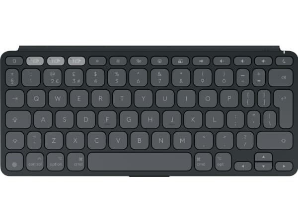 Logitech Keys-To-Go 2 for iPad - Tastatur - innebygd deksel - trådløs - Bluetooth LE - QWERTY - US International - grafitt