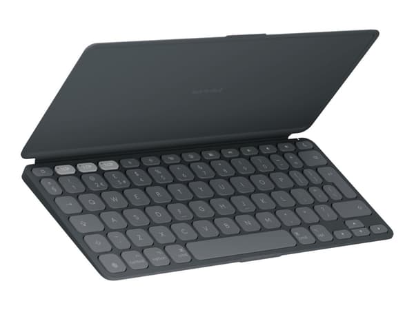 Logitech Keys-To-Go 2 for iPad - Tastatur - innebygd deksel - trådløs - Bluetooth LE - QWERTY - US International - grafitt Grafitt