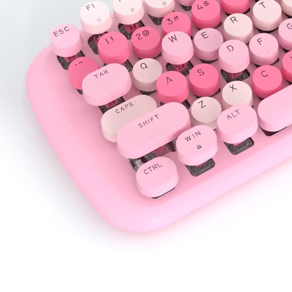 Mofii Candy M mekanisk tastatur med bakgrunnsbelysning og 84 taster - Rosa