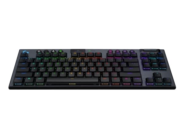 Logitech G G915 X - Näppäimistö - pelaaminen, LIGHTSPEED - TKL - taustavalaistu - langaton - USB-C, Bluetooth, 2,4 GHz - musta