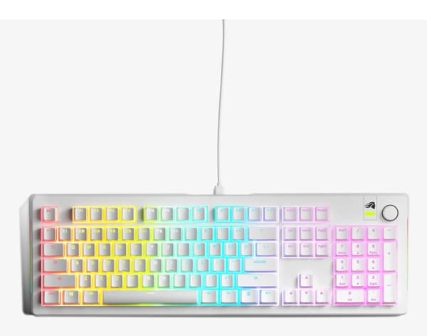 Glorious Gaming GMMK Compact (60%) - Mechanisch gamingtoetsenbord, Gateron Brown-schakelaars (tactiel), Doubleshot-doppen, RGB, aanpasbaar, NKRO, 60% toetsenbord, Amerikaanse QWERTY-indeling - Wit