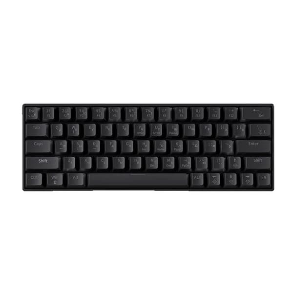 <Titel> Mekaniskt Tangentbord, 63 Tangenter, USB Trådbunden Anslutning,Svart (Röd axel)
