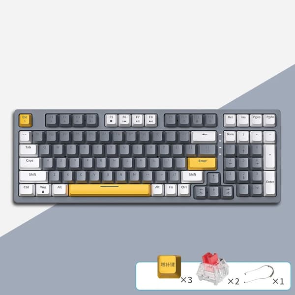 T98 Mekanisk Tastatur, Kablet Forbindelse, Standard 98 Taster,Sort