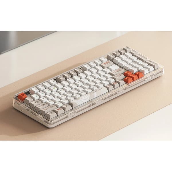 MIIIW Z980 ProMax trådlöst mekaniskt tangentbord med RGB-belysning – kaffe