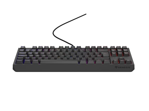 PELINÄPPÄIMISTÖ GENESIS THOR 230 TKL ES RGB MEKAANINEN OUTEMU PUNAINEN MUSTA HOT SWAP
