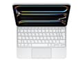 Miniatyrbild 1 av 5: Apple Magic Keyboard - Tangentbord och foliefodral - med pekdyna - bakgrundsbelyst - Apple Smart connector - QWERTY - ryska - vit
