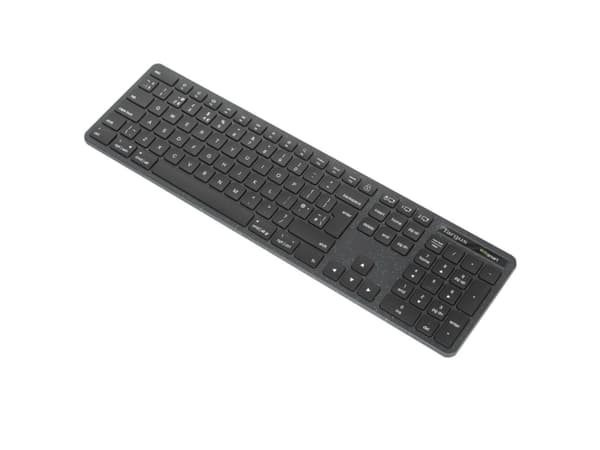 Targus EcoSmart - Tangentbord - full size - antimikrobiell - trådlös - Bluetooth 5.0, 2.4 GHz - QWERTY - Nordisk - svart