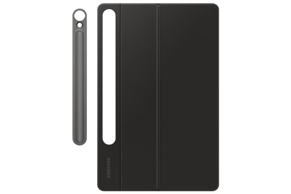 Samsung EF-DX725 - Tangentbord och foliefodral (bokomslag) - AI-nyckel - med pekplatta - trådlös - POGO pin, Bluetooth - svart tangentbord, svart fod