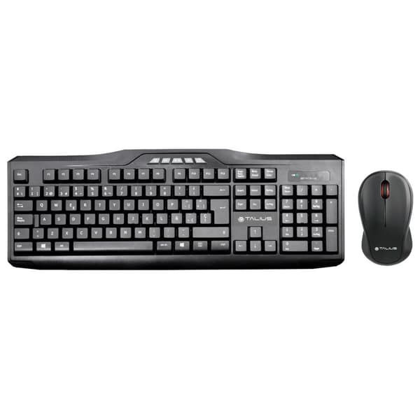 Tangentbord och Mus Talius KB-6001 Svart Qwerty Spanska